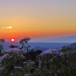 Sunset over the mountains